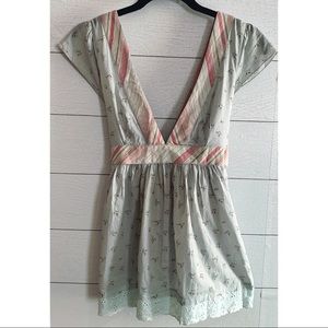 Free People Deep V Blouse